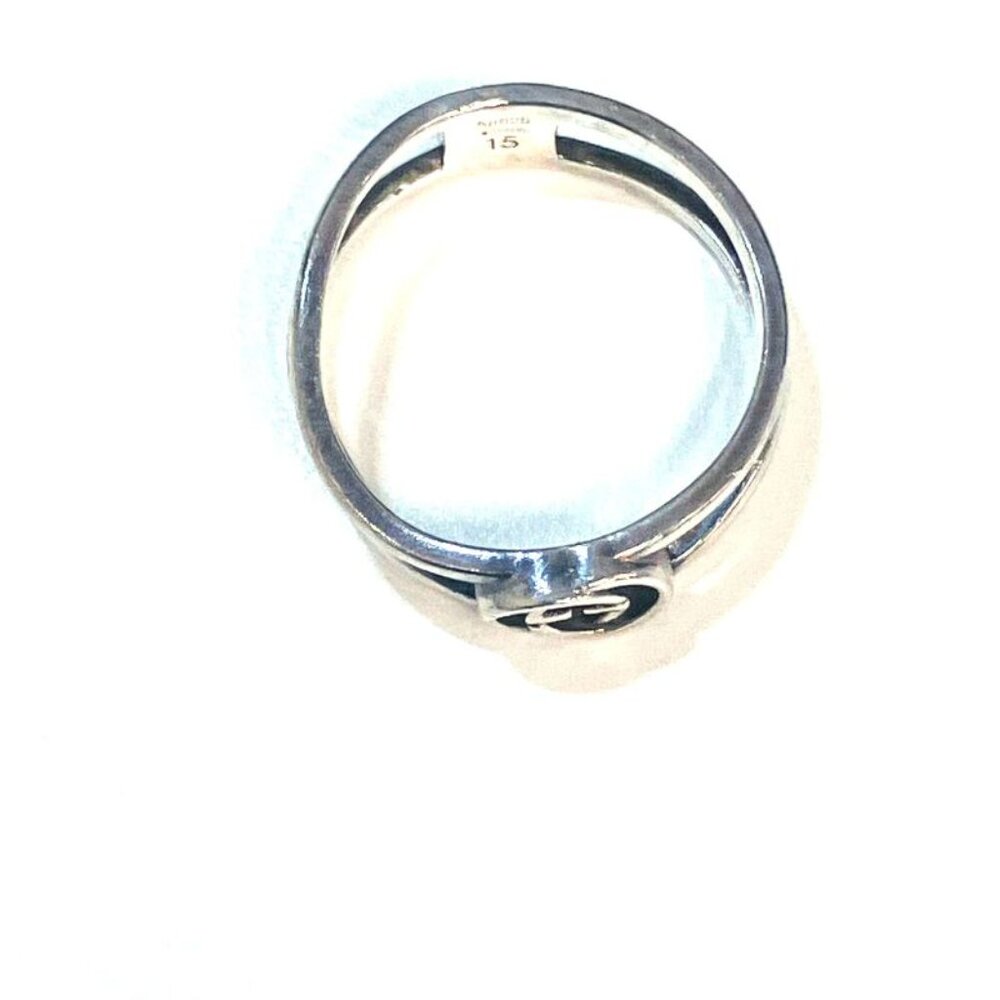 Gucci Interlocking Ring Silver 925 Size 12.5 Y2049 - Picture 3 of 7